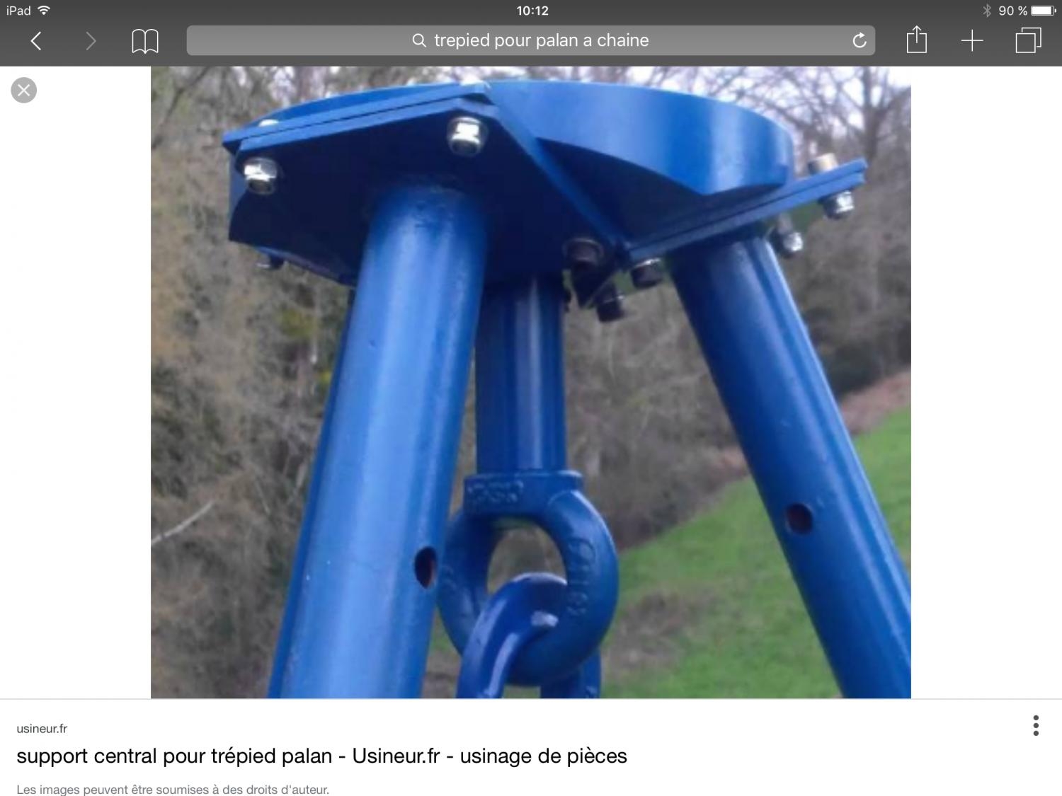 Platine support palan arrache souches — free download